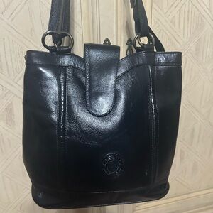 Elegant Black Leather Women's Bag